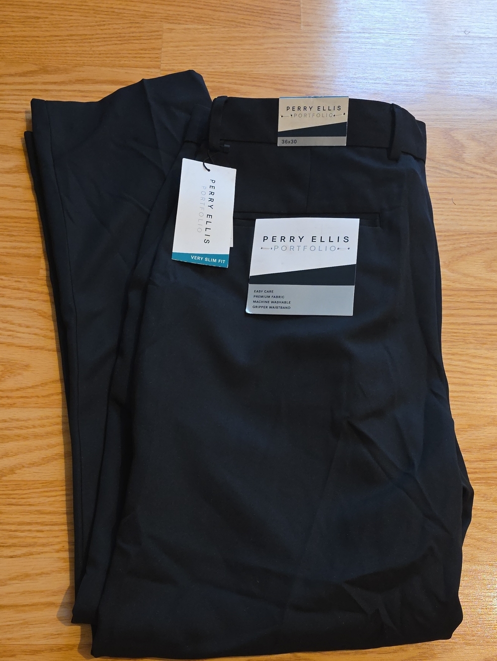 Perry Ellis Black Men's Dress Pants - Slim Fit